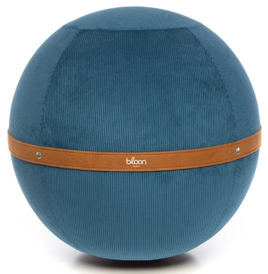 Siège ballon ergonomique publicitaire - BLOON Velours navy